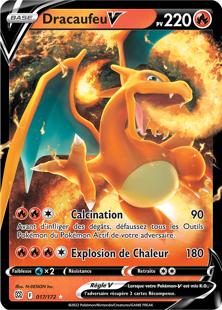 Dracaufeu V -  -  - Holographique rare V