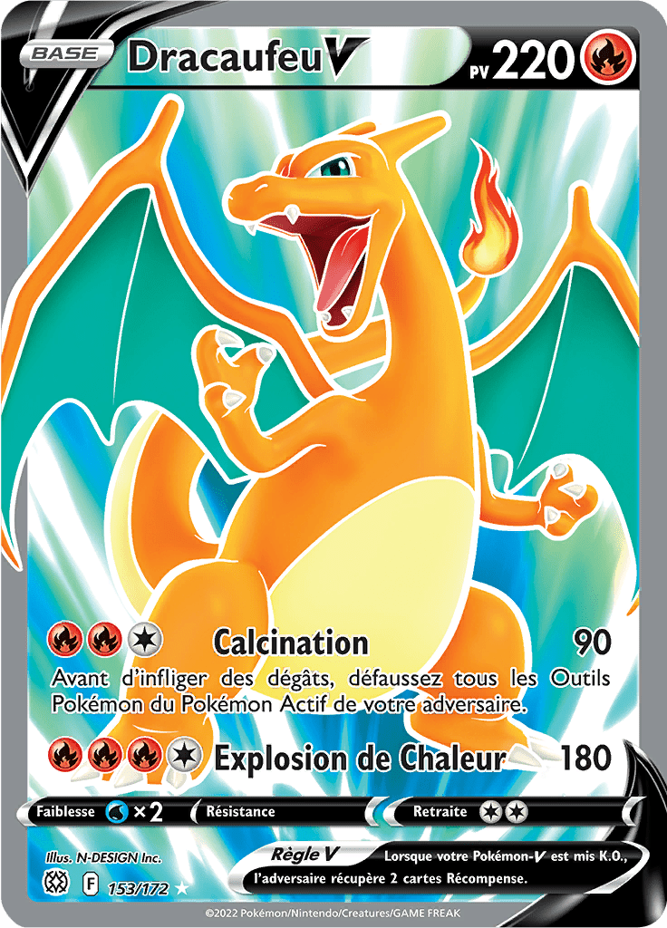 Dracaufeu V -  -  - Holographique rare V
