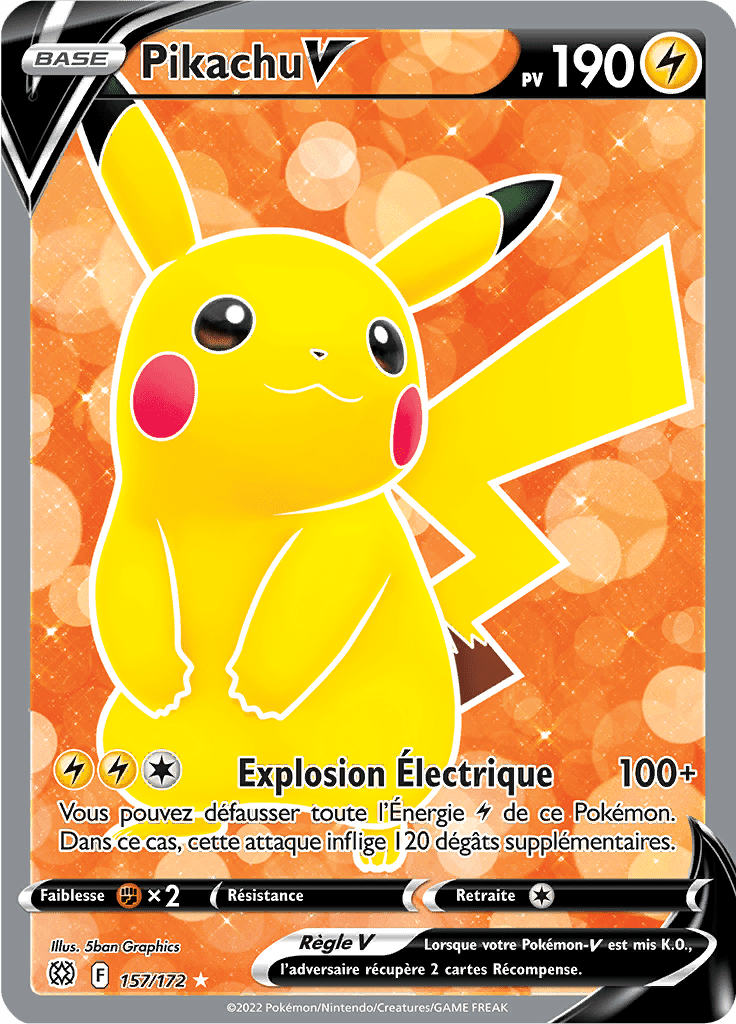 Pikachu V -  -  - Holographique rare V