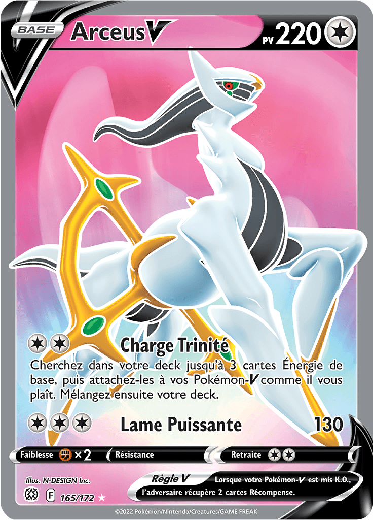 Arceus V -  -  - Holographique rare V