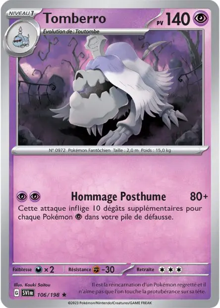 Tomberro -  -  - Holographique