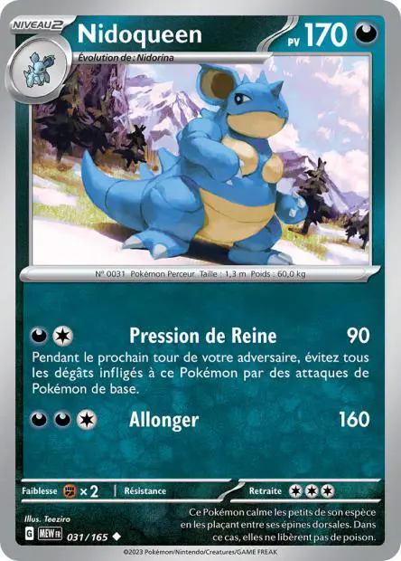 Nidoqueen -  -  - Peu commune