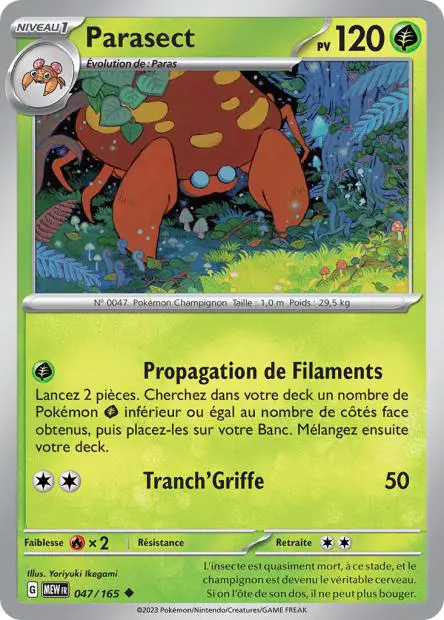 Parasect -  -  - Peu commune