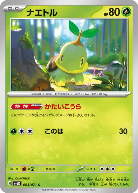 Turtwig - SV5K Wild Force - 003
