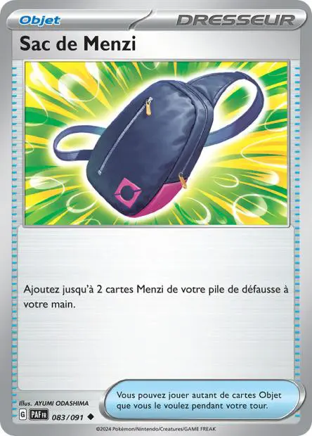 Sac de Menzi -  -  - Peu commune