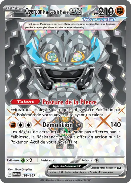 Ogerpon Masque de la Pierre ex -  -  - Ultra rare