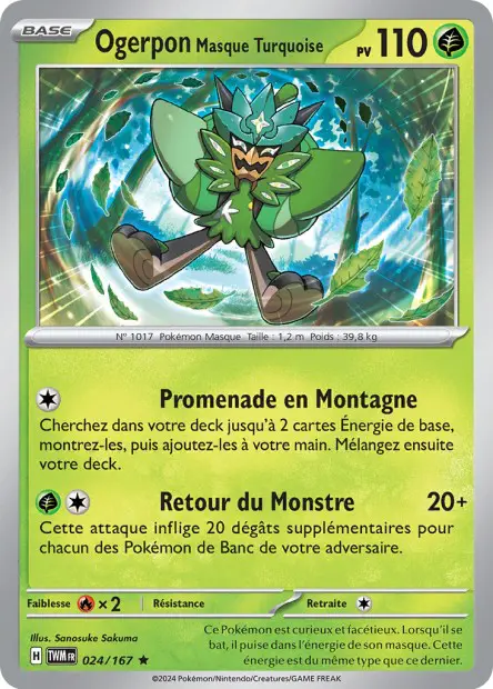 Ogerpon Masque Turquoise -  -  - Holographique