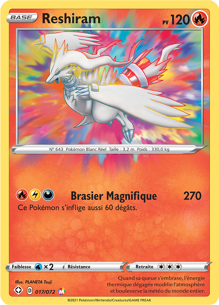 Reshiram - Destinées Radieuses - 017 - Magnifique rare