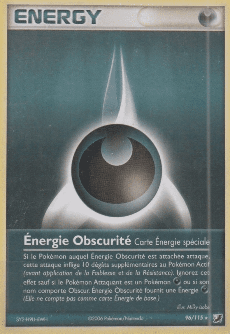 Énergie Obscurité - EX Forces Cachées - 96 - Rare
