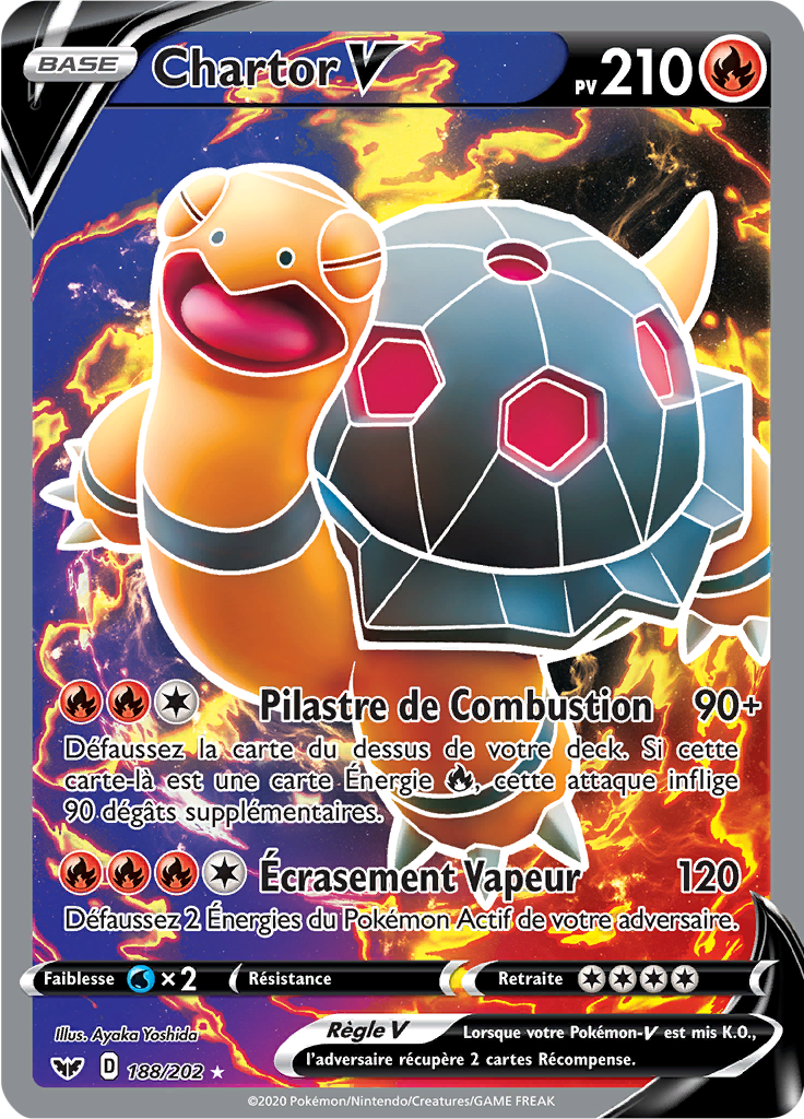 Chartor V - Épée et Bouclier - 188 - V Full Art