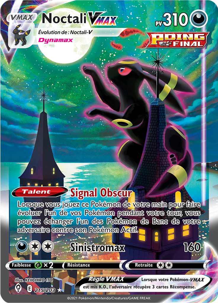 Noctali V - EB Évolution Céleste - 215 - Full Art Gold