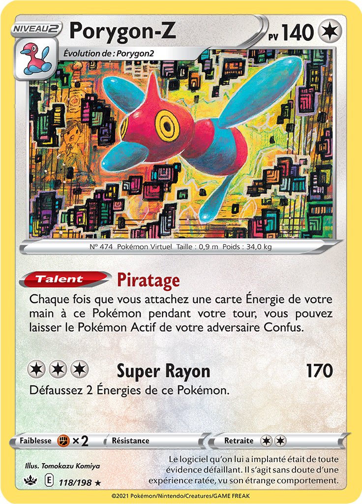 Porygon-Z - EB Règne de Glace - 118 - Holographique rare