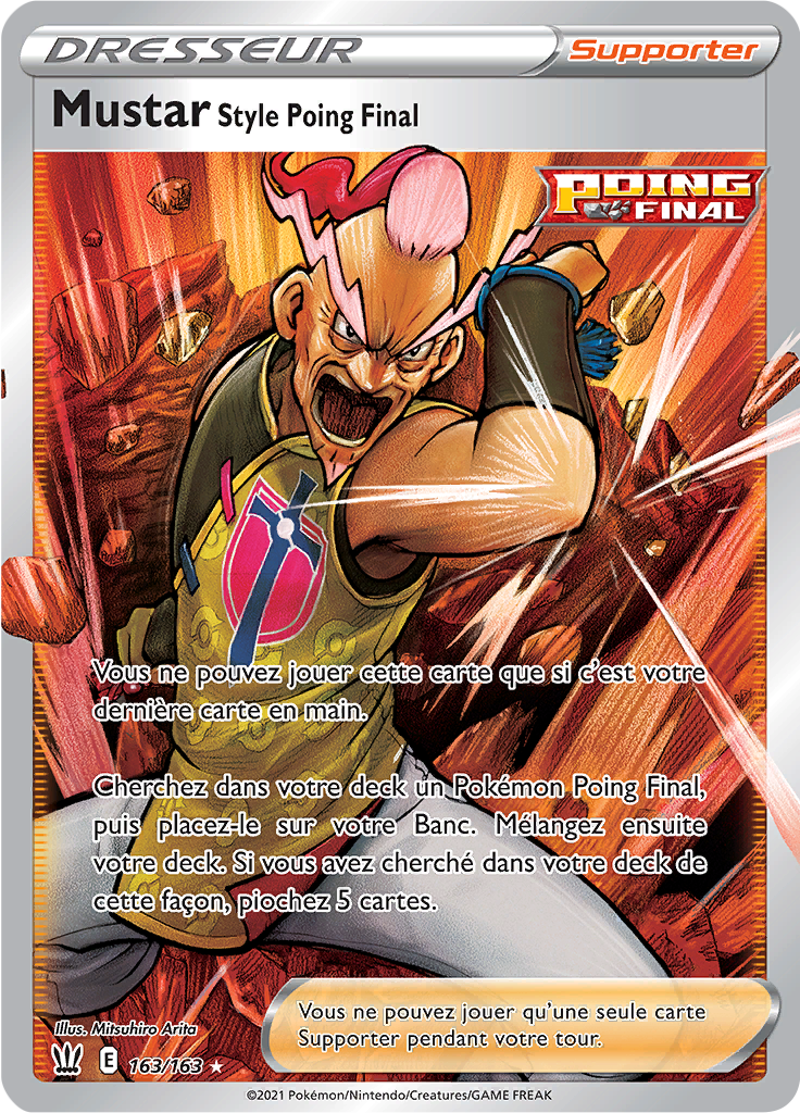 Mustar Style Poing Final - EB Styles de Combat - 163 - Trainer Full Art