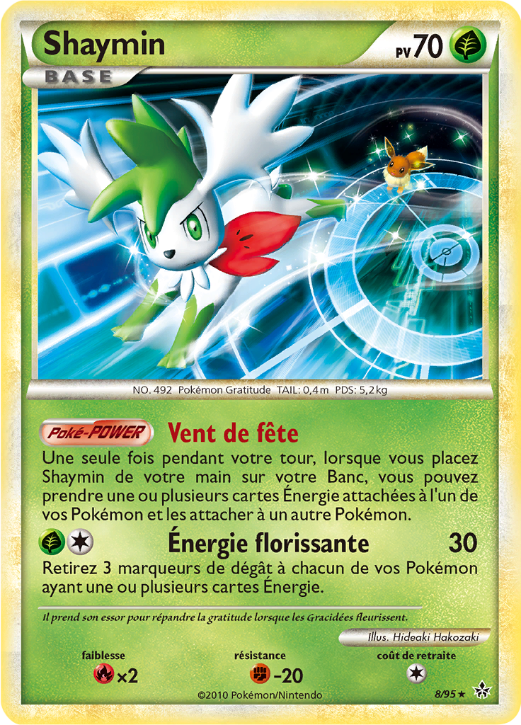 Shaymin - HS Déchaînement - 008 - Holographique rare