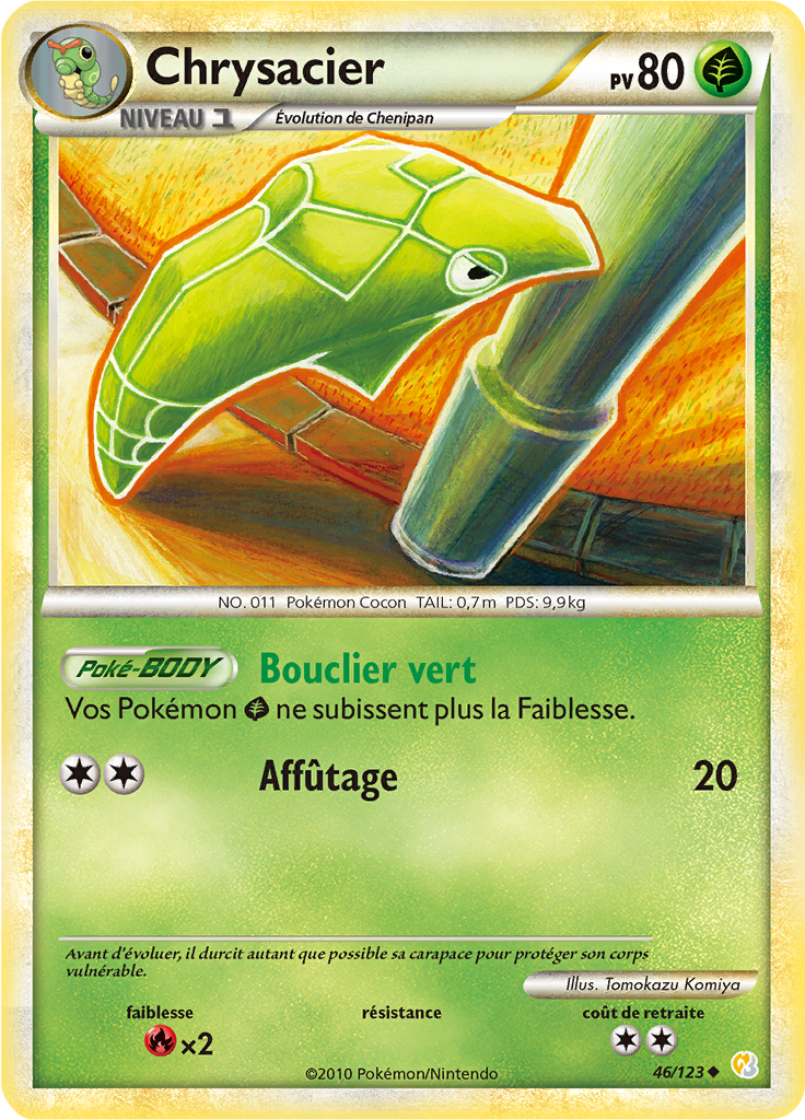 Chrysacier - HeartGold SoulSilver - 046 - Peu commune