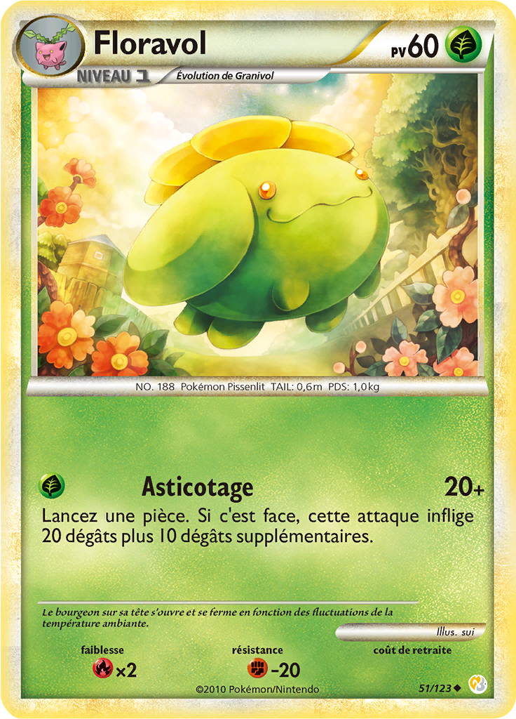 Floravol - HeartGold SoulSilver - 051 - Peu commune