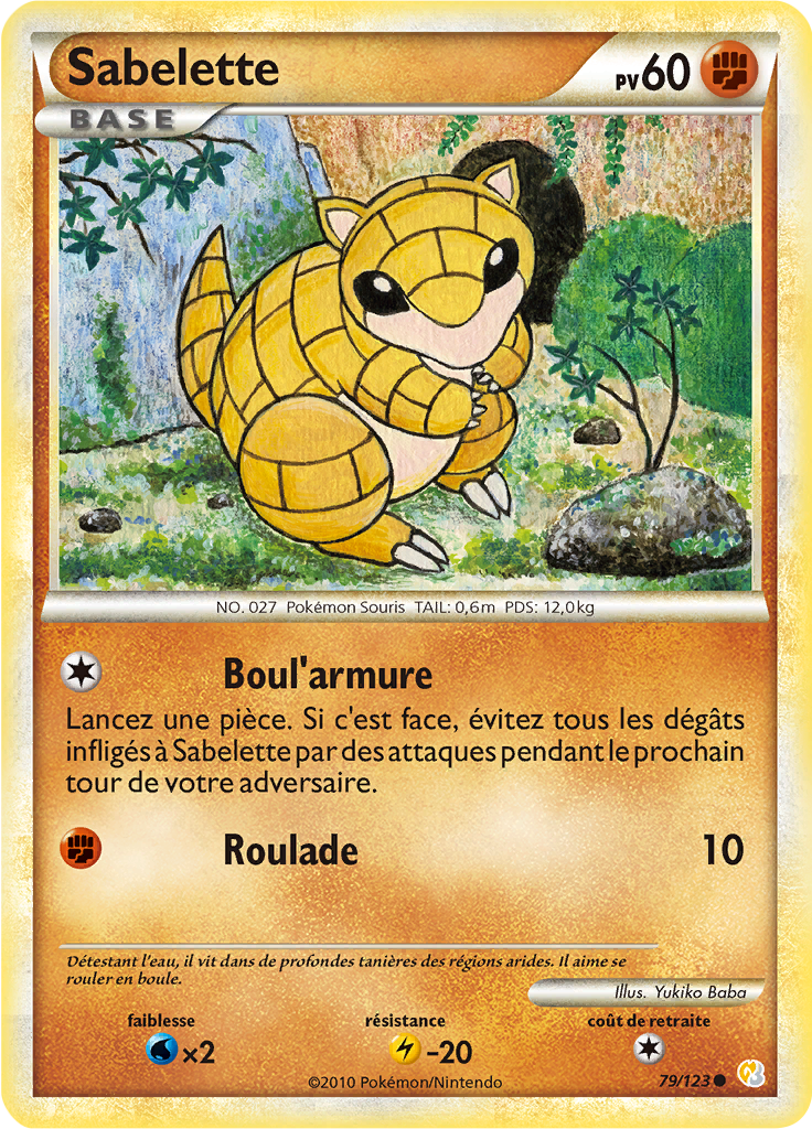 Sabelette - HeartGold SoulSilver - 079 - Commune