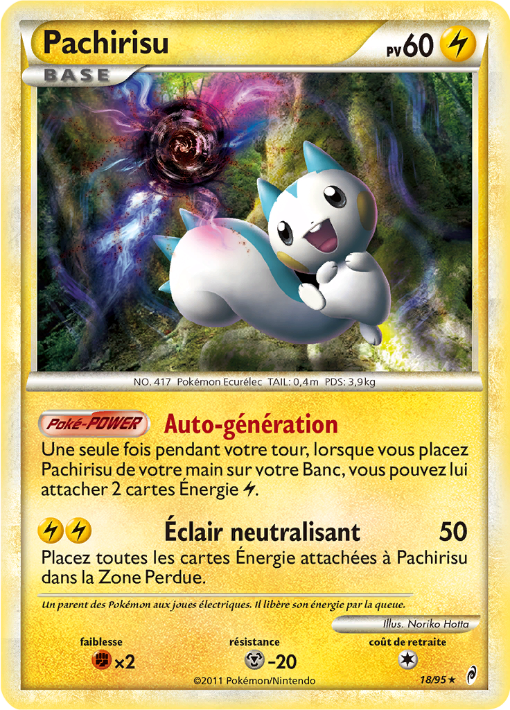 Pachirisu - L'Appel des Légendes - 018 - Holographique rare