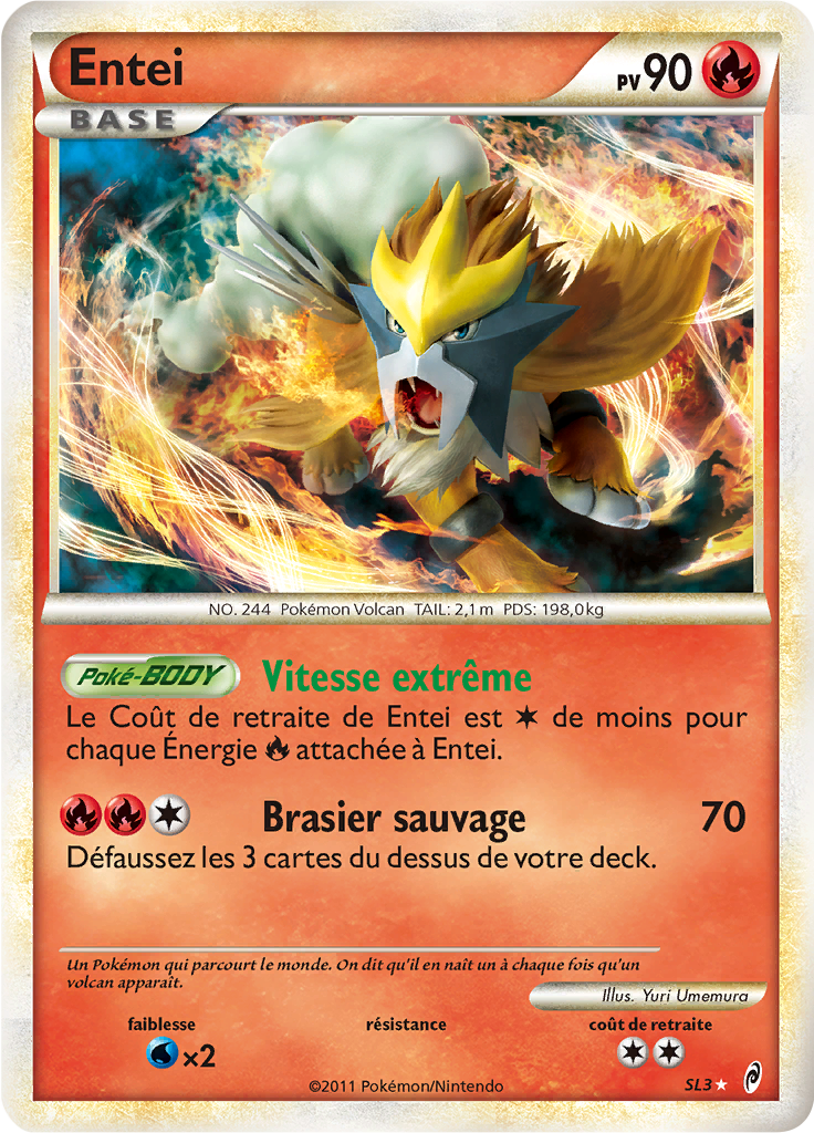 Entei - L'Appel des Légendes - SL3 - SL rare