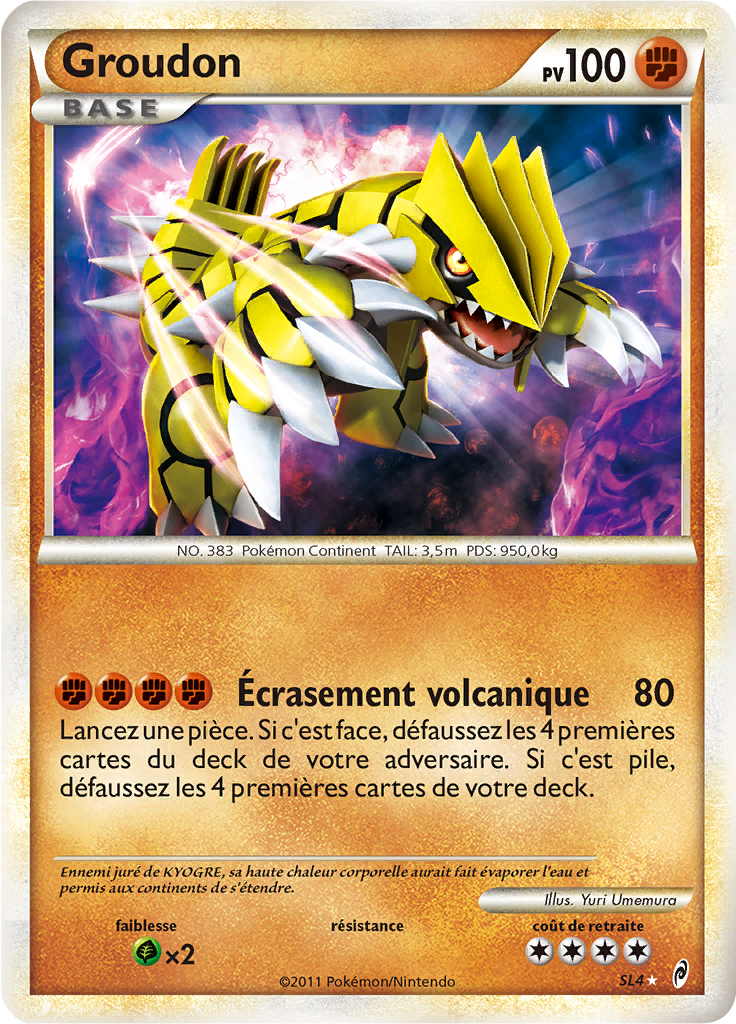 Groudon - L'Appel des Légendes - SL4 - SL rare