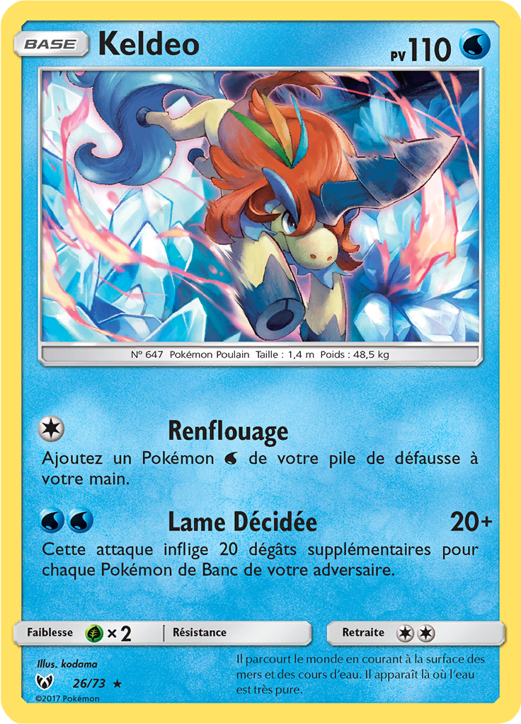 Keldeo - Légendes Brillantes - 026 - Holographique rare