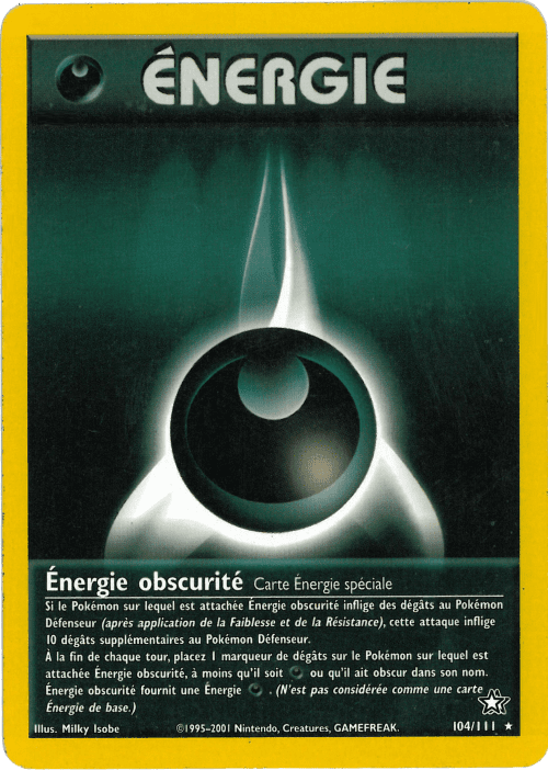 Énergie obscurité - Neo Genesis - 104 - Rare