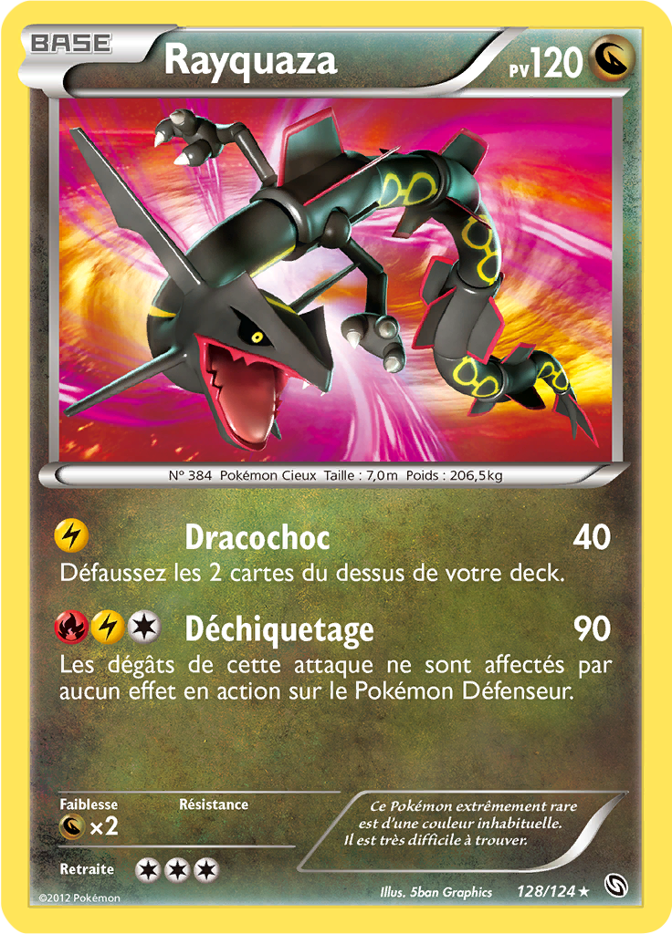 Rayquaza - NB Dragons Exaltés - 128 - Shiny rare