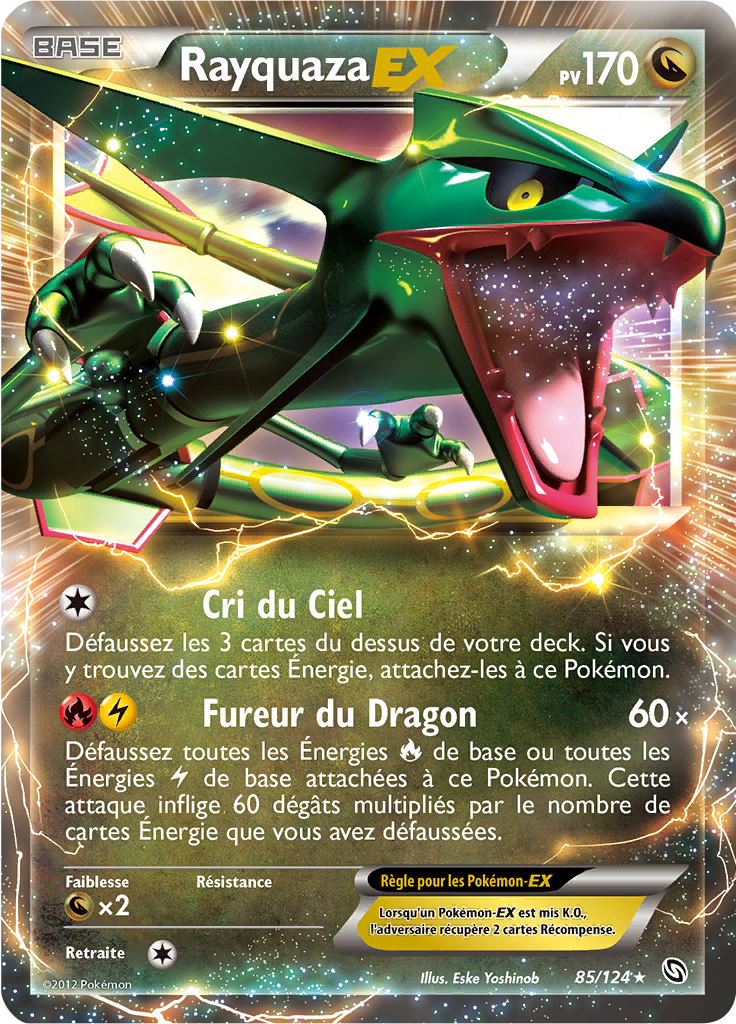 Rayquaza EX - NB Dragons Exaltés - 085 - Holographique rare EX