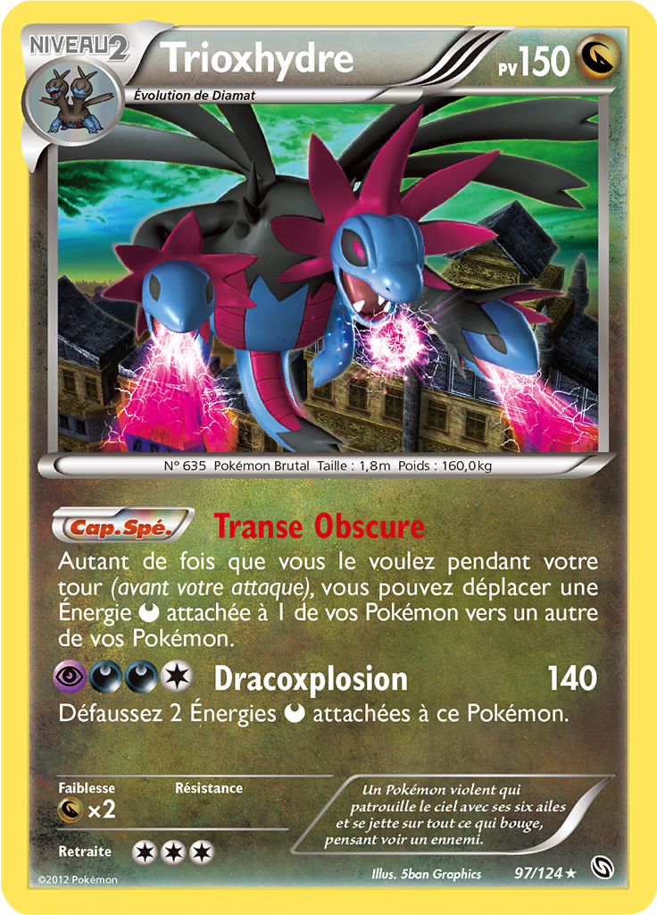 Trioxhydre - NB Dragons Exaltés - 097 - Holographique rare