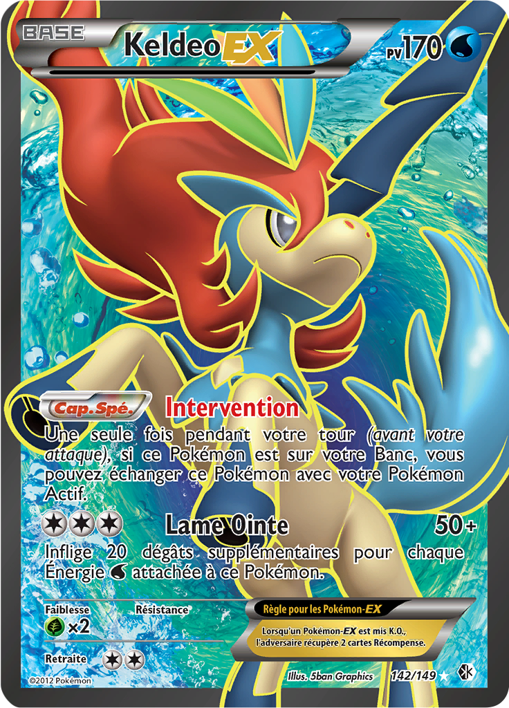 Keldeo EX - NB Frontières Franchies - 142 - EX Full Art