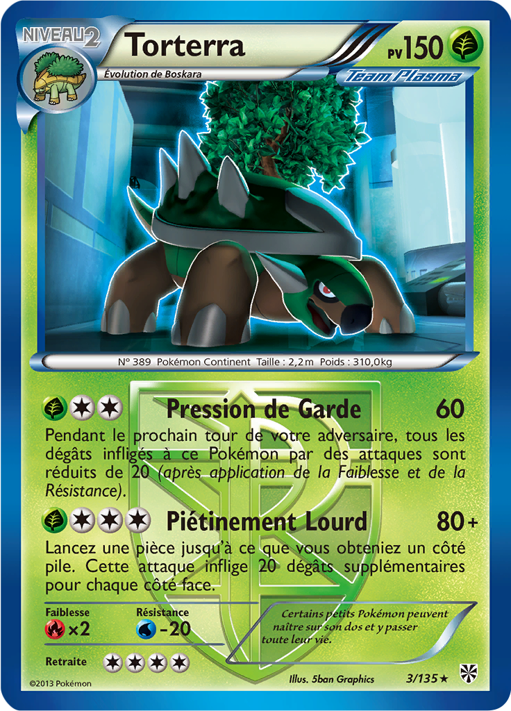 Torterra - NB Tempête Plasma - 003 - Rare