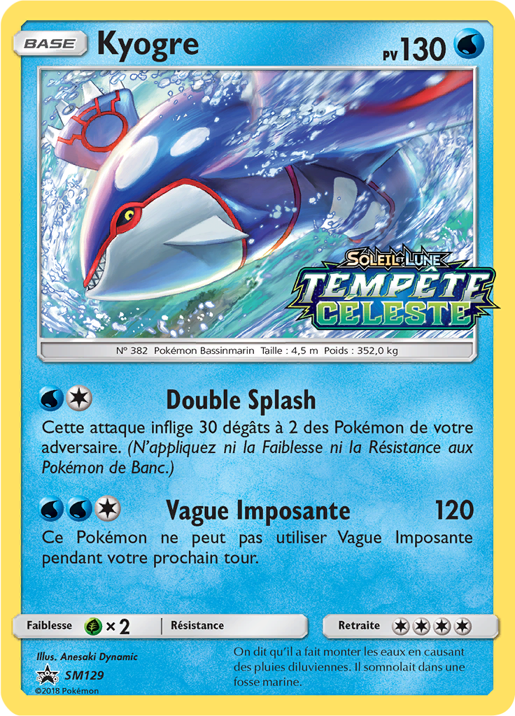 Kyogre - Promo SM - SM129 - Commune