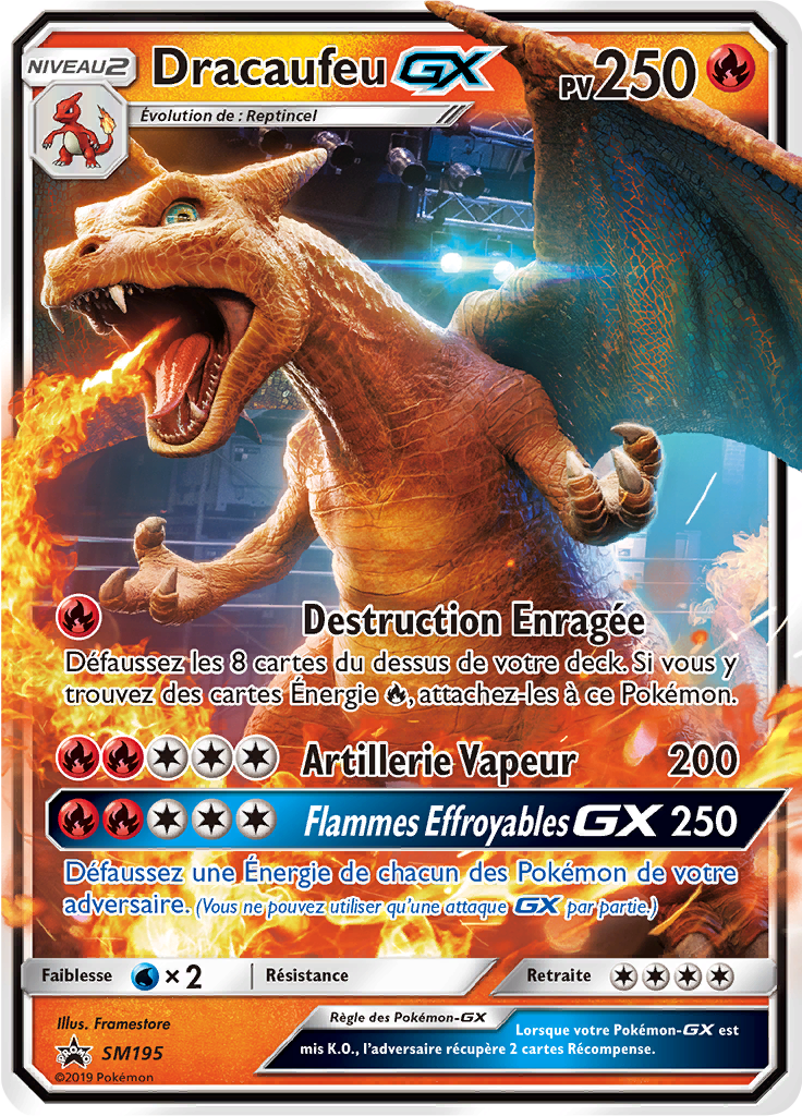 Dracaufeu GX - Promo SM - SM195 - Commune