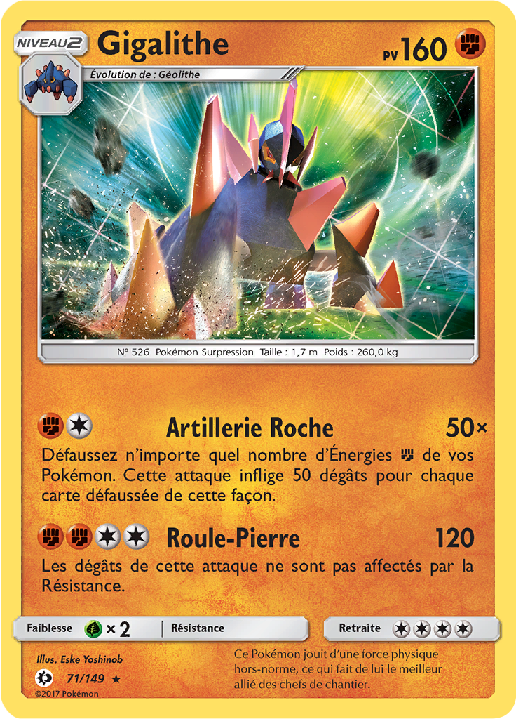 Gigalithe - Soleil et Lune - 071 - Holographique rare