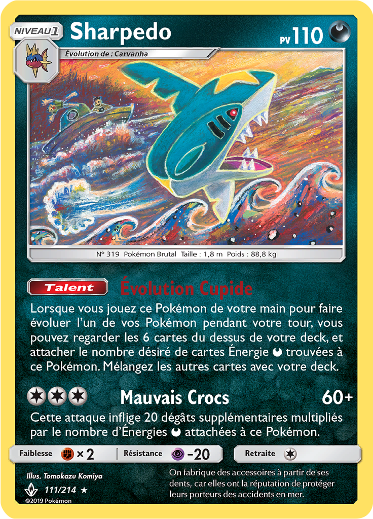 Sharpedo - SL Alliance Infaillible - 111 - Rare