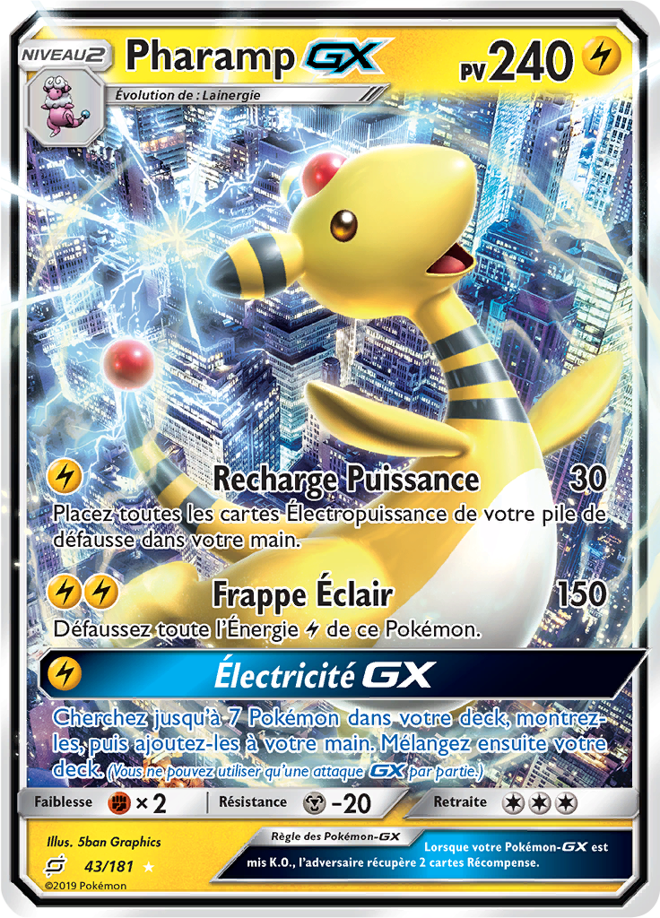 Pharamp GX - SL Duo de Choc - 043 - Holographique rare GX