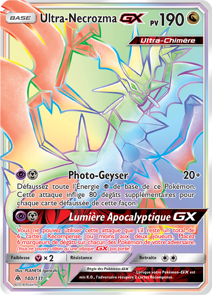Ultra-Necrozma GX - SL Lumière Interdite - 140 - Arc-en-ciel rare