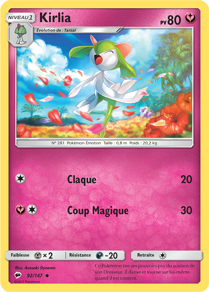 Kirlia - SL Ombres Ardentes - 092 - Peu commune