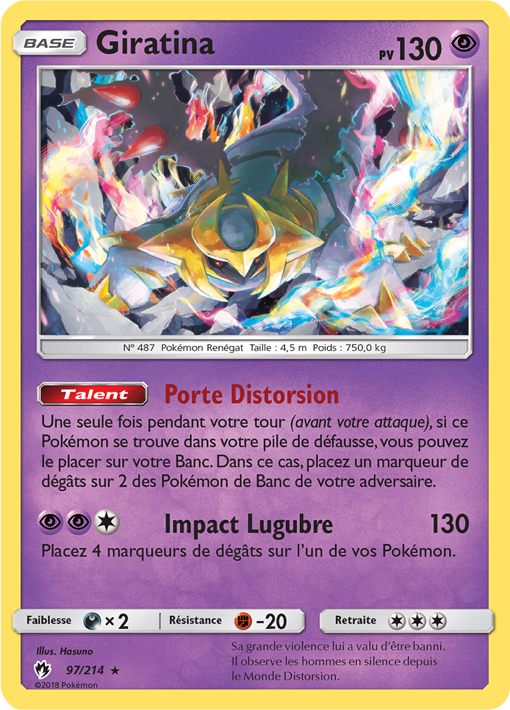 Giratina - SL Tonnerre Perdu - 097 - Holographique rare
