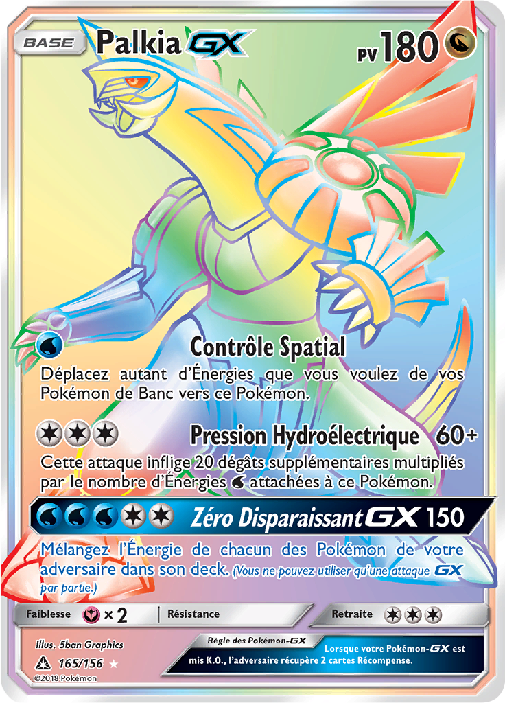 Palkia GX - SL Ultra-Prisme - 165 - Arc-en-ciel rare