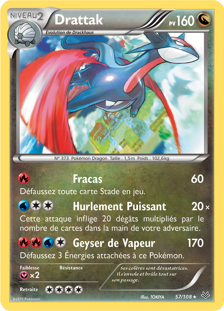 Drattak - XY Ciel Rugissant - 057 - Holographique rare