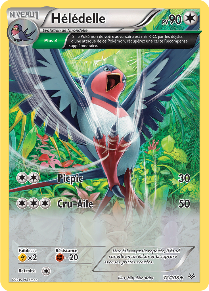 Hélédelle - XY Ciel Rugissant - 072 - Holographique rare