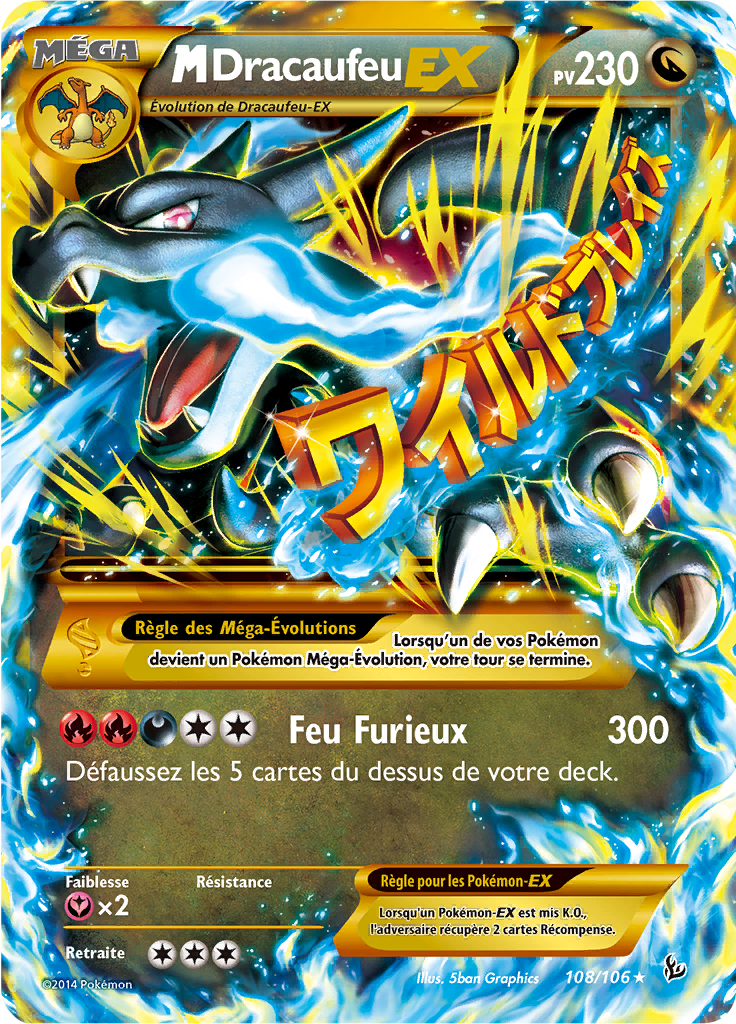 Méga Dracaufeu - XY Étincelles - 108 - Holographique rare