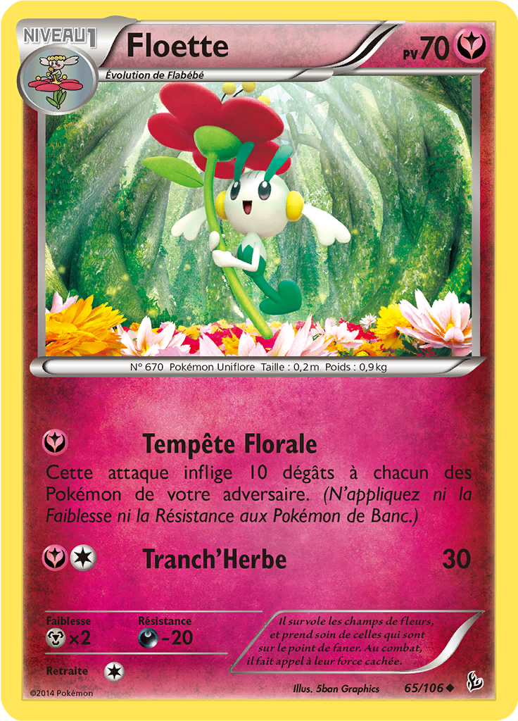 Floette - XY Étincelles - 065 - Peu commune