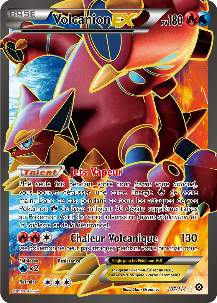 Volcanion - XY Offensive Vapeur - 107 - Holographique rare EX