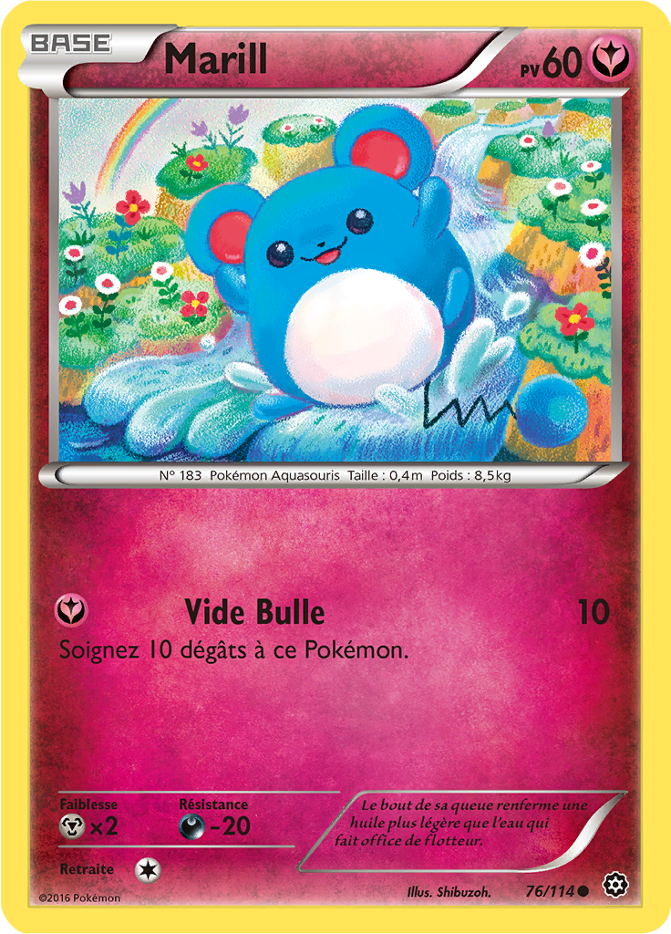 Marill - XY Offensive Vapeur - 076 - Commune
