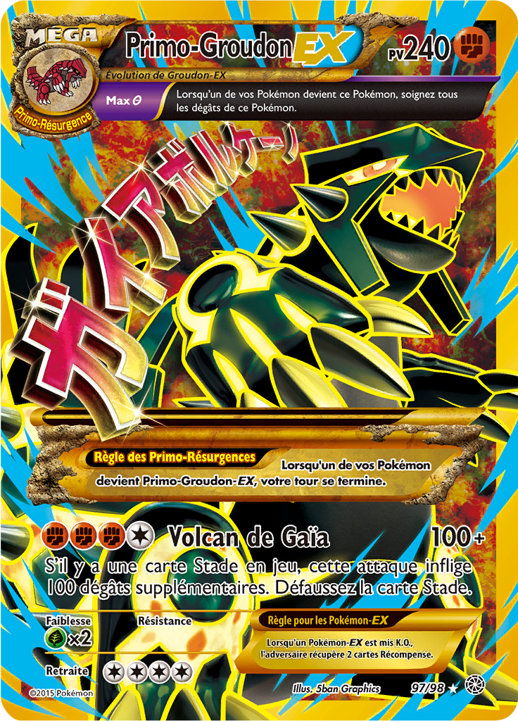Primo-Groudon - XY Origines Antiques - 097 - Holographique rare