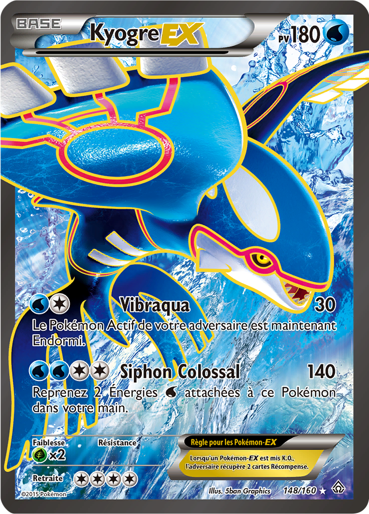 Kyogre - XY Primo-Choc - 148 - Ultra rare
