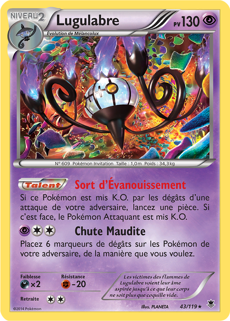 Lugulabre - XY Vigueur Spectrale - 043 - Holographique rare