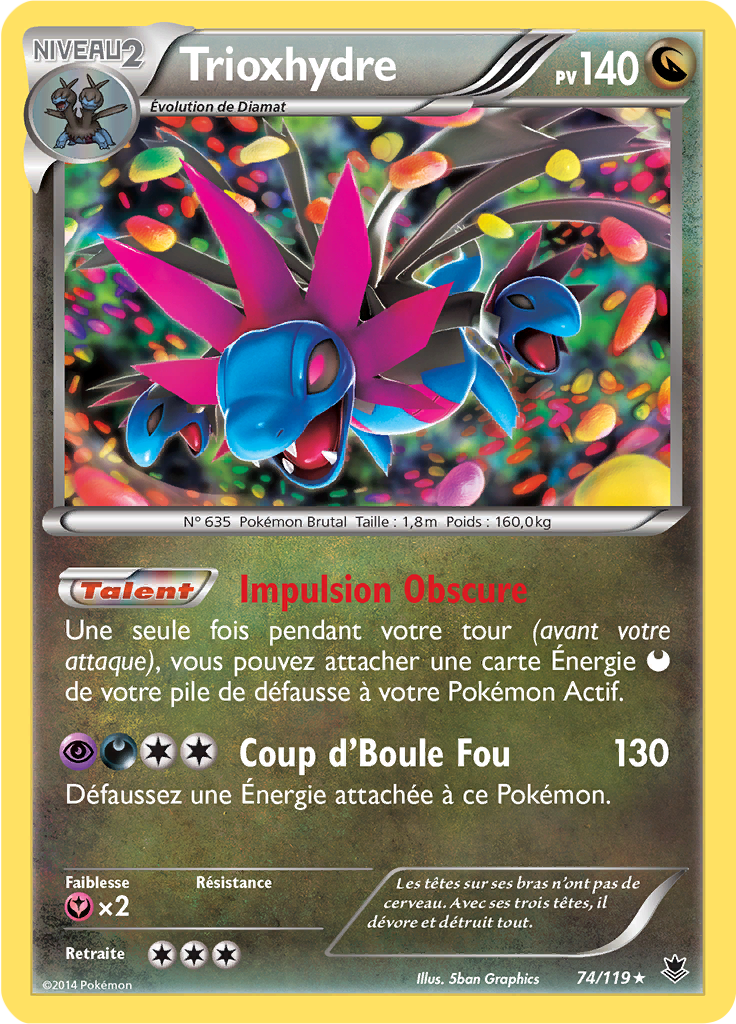 Trioxhydre - XY Vigueur Spectrale - 074 - Holographique rare